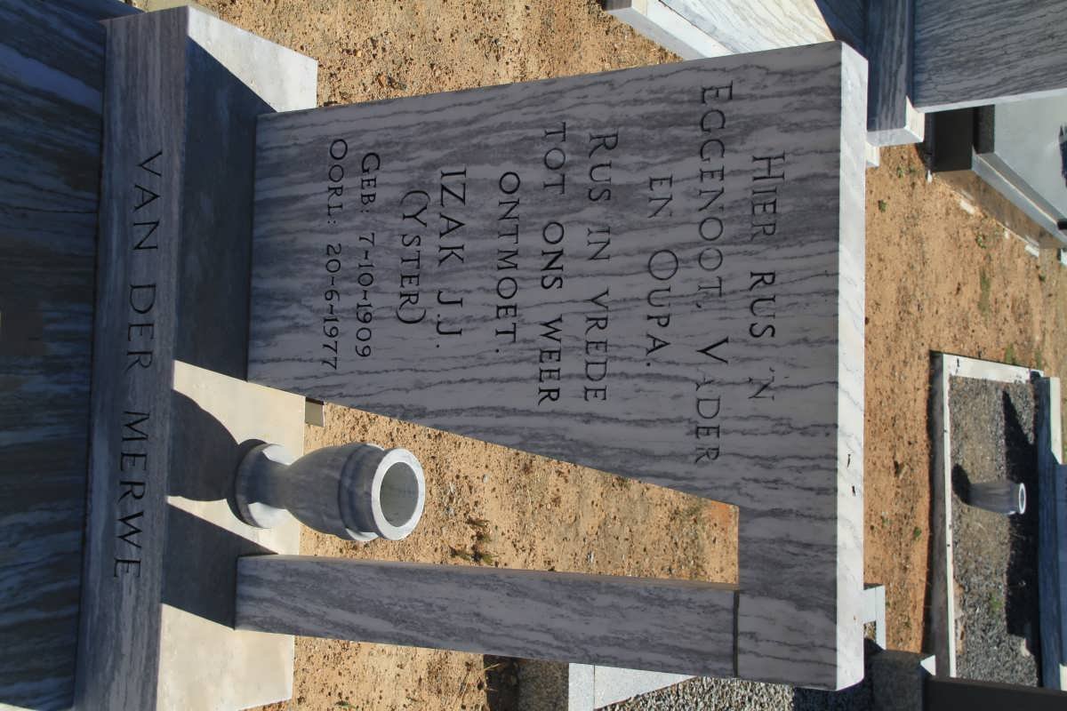 MERWE Izak J.J., van der 1909-1977
