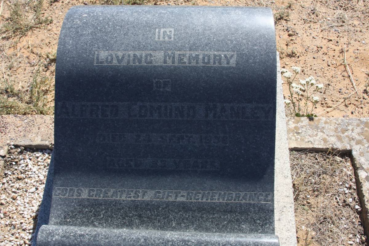 MANLEY Alfred Edmund -1938