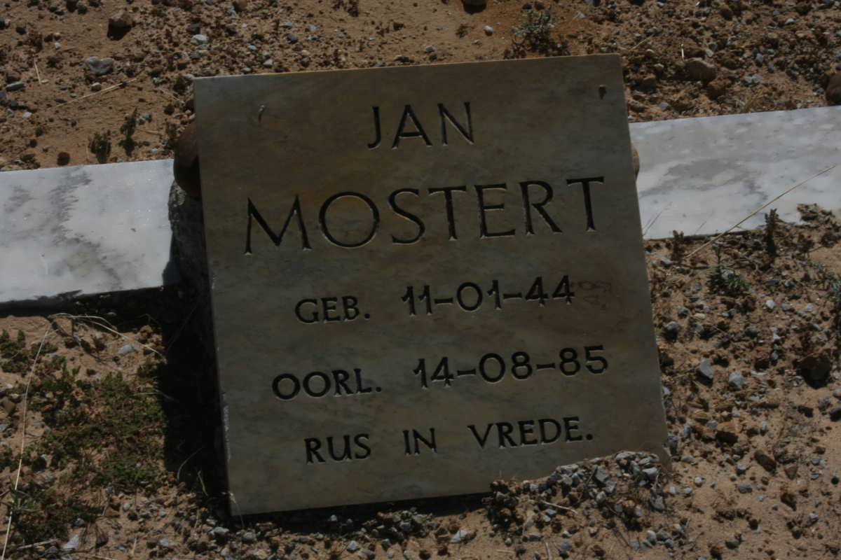 MOSTERT Jan 1944-1985