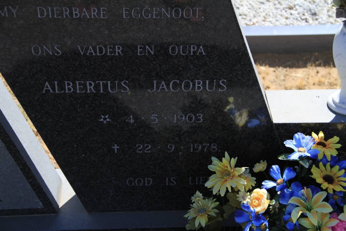 MOSTERT Albertus Jacobus 1903-1978