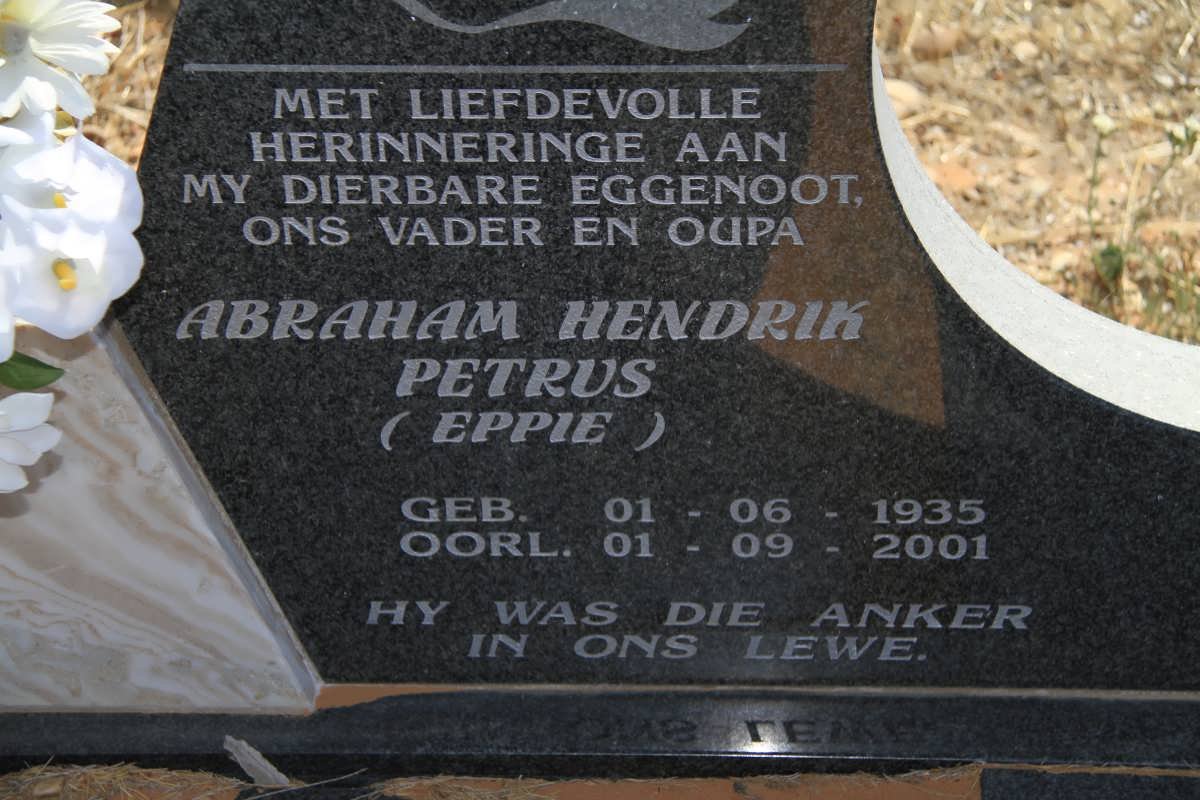 MOUTON Abraham Hendrik Petrus 1935-2001