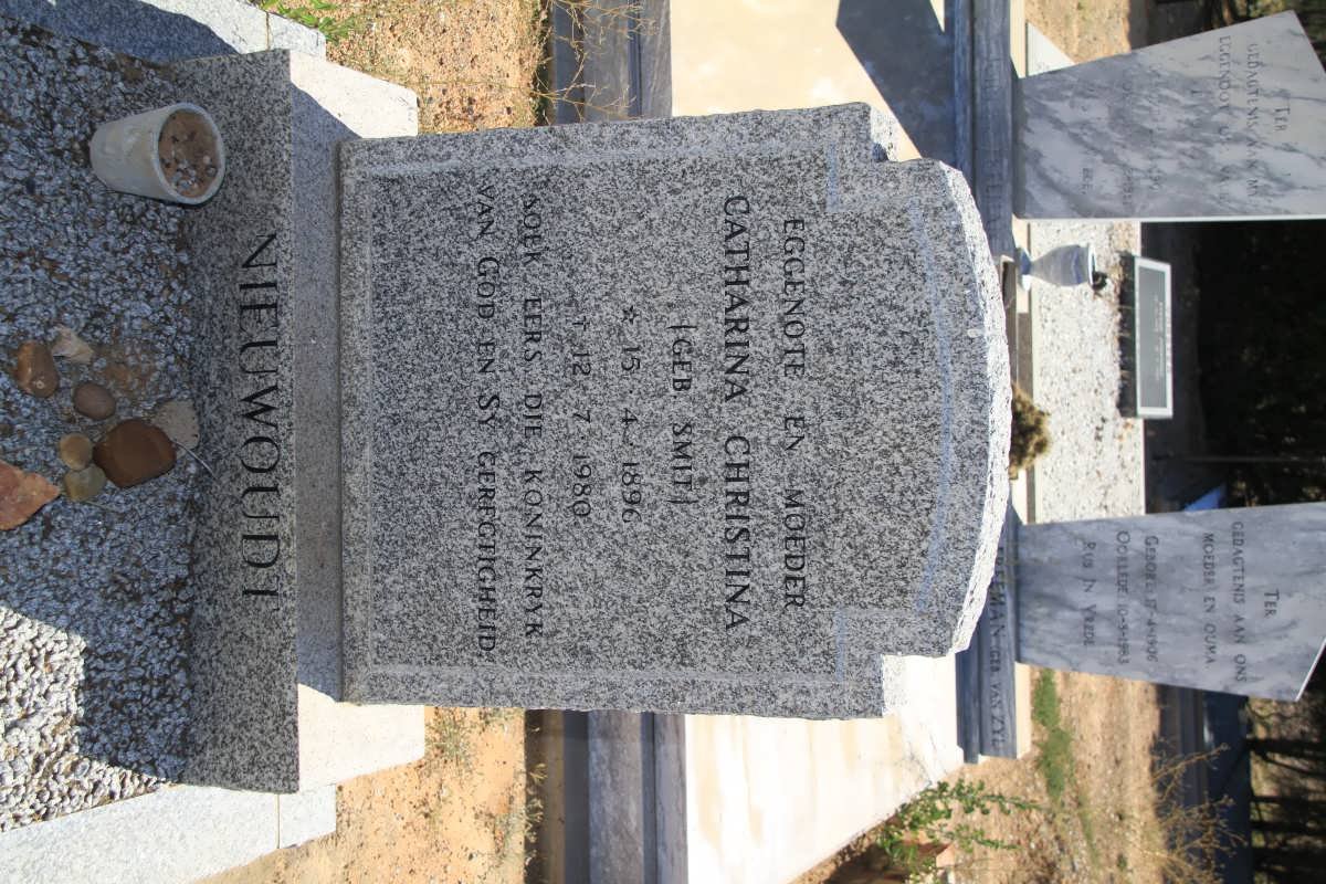 NIEUWOUDT Catharina Christina nee SMIT 1896-1980