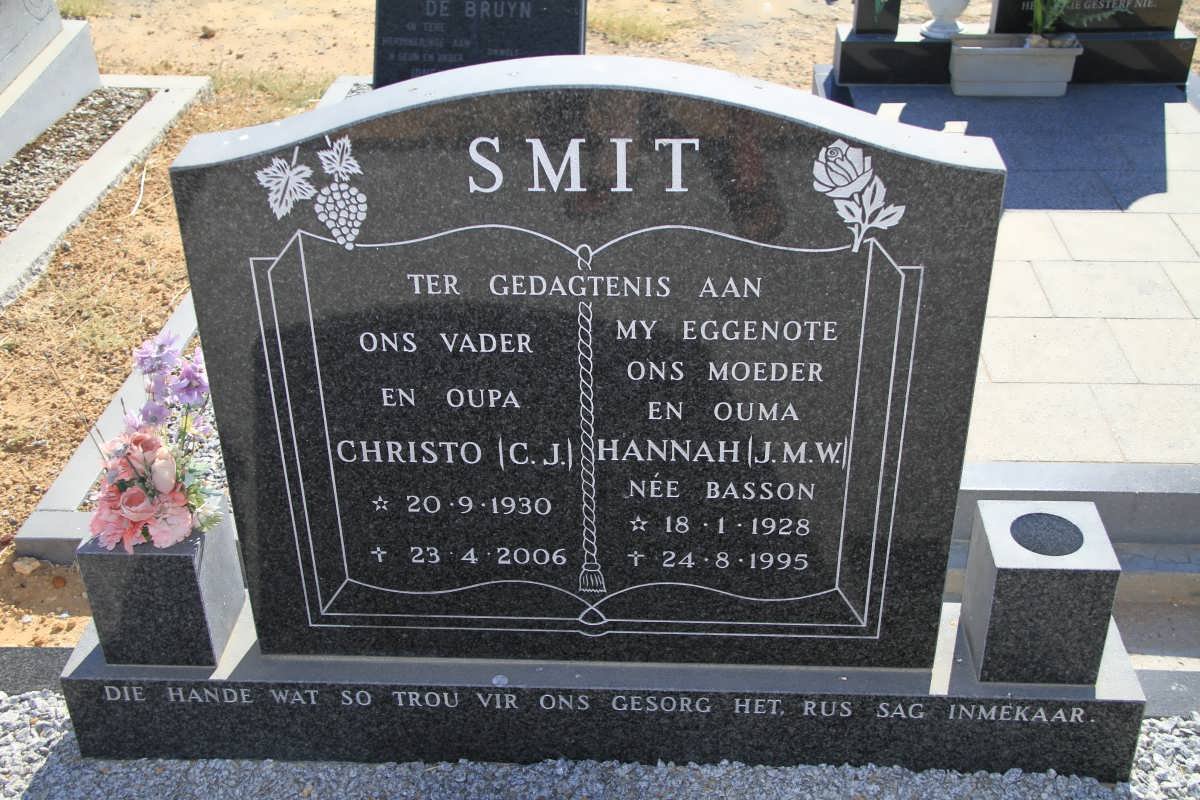 SMIT C.J. 1930-2006 &amp; J.M.W. BASSON 1928-1995