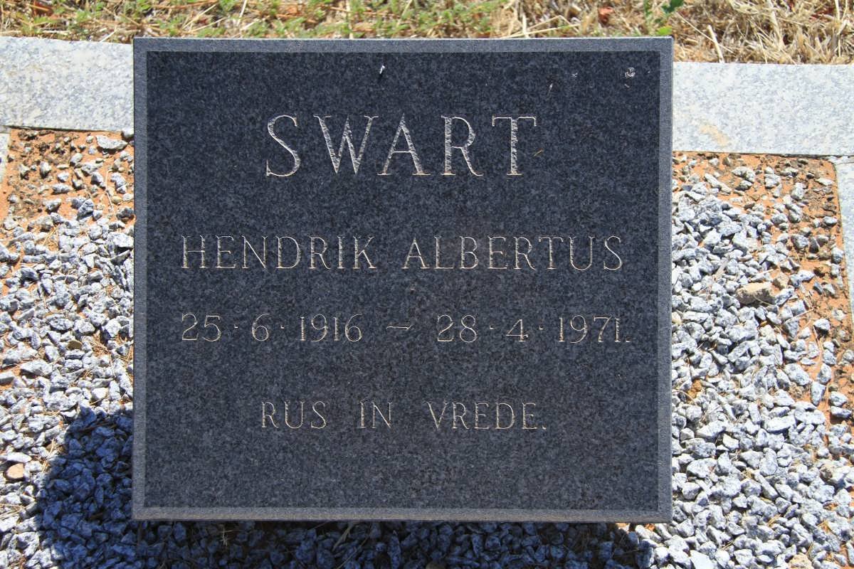 SWART Hendrik Albertus 1916-1971