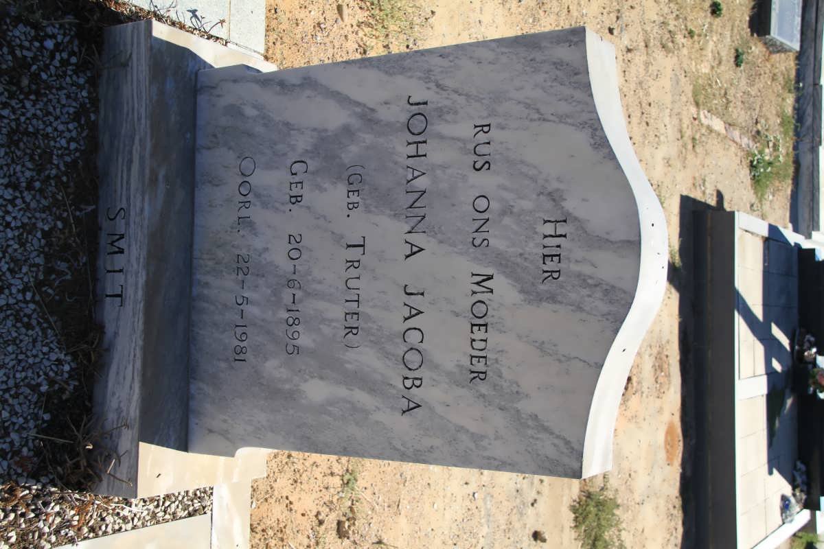 SMIT Johanna Jacoba nee TRUTER 1895-1981