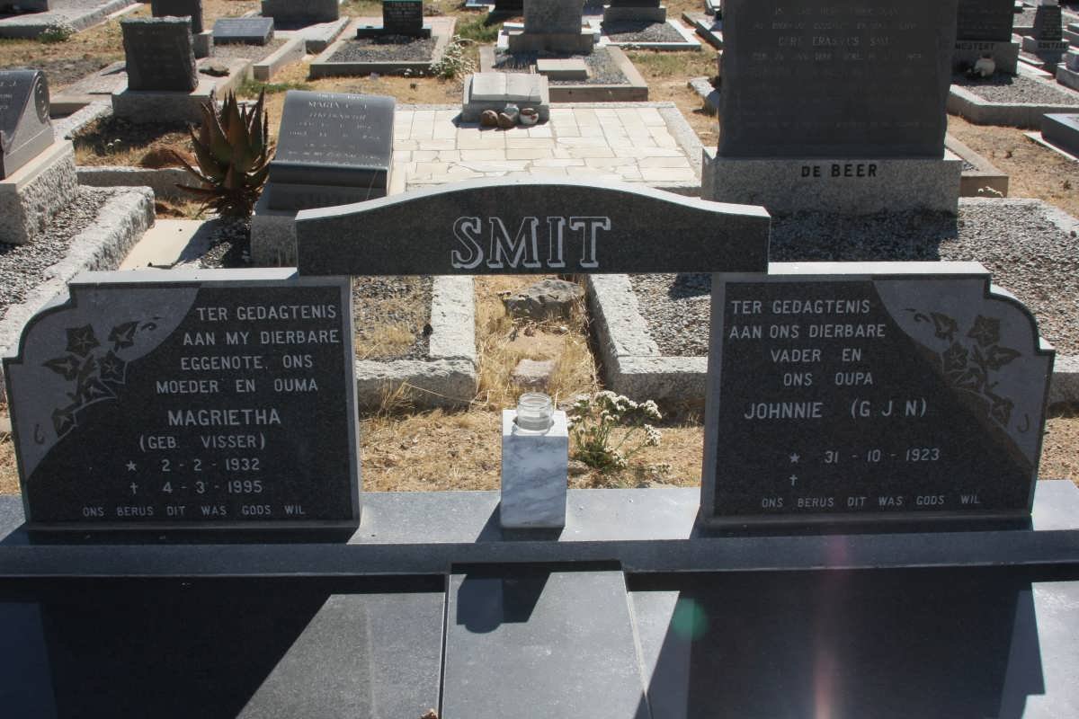 SMIT G.J.N. 1923- &amp; Magrietha VISSER 1932-1995