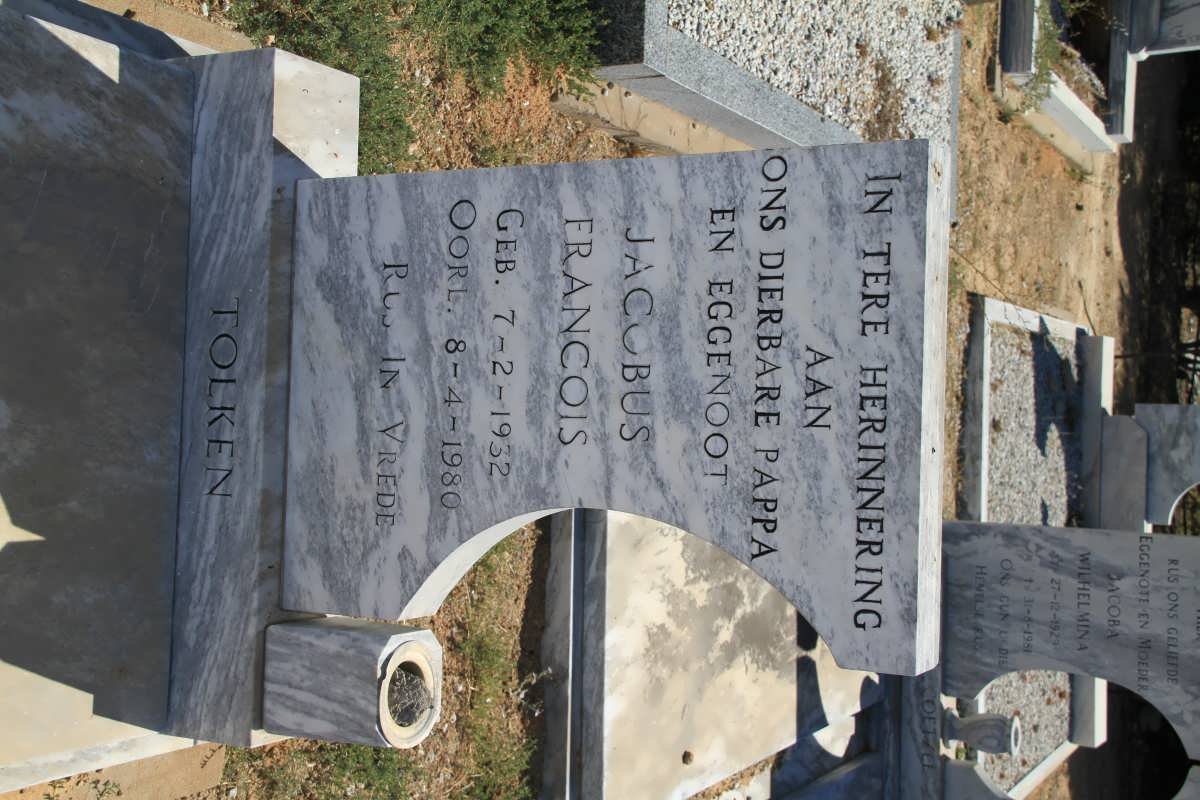 TOLKEN Jacobus Francois 1932-1980