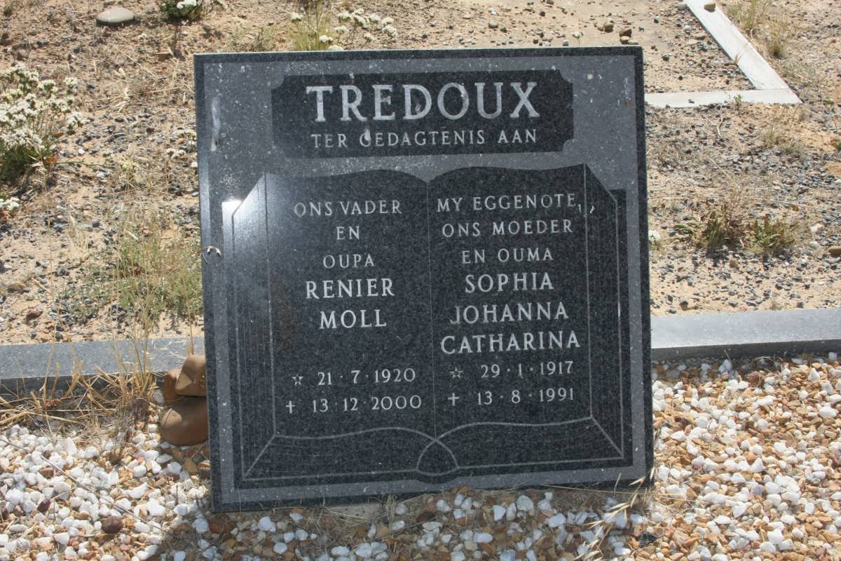 TREDOUX Renier Moll 1920-2000 &amp; Sophia Johanna Catharina 1917-1991