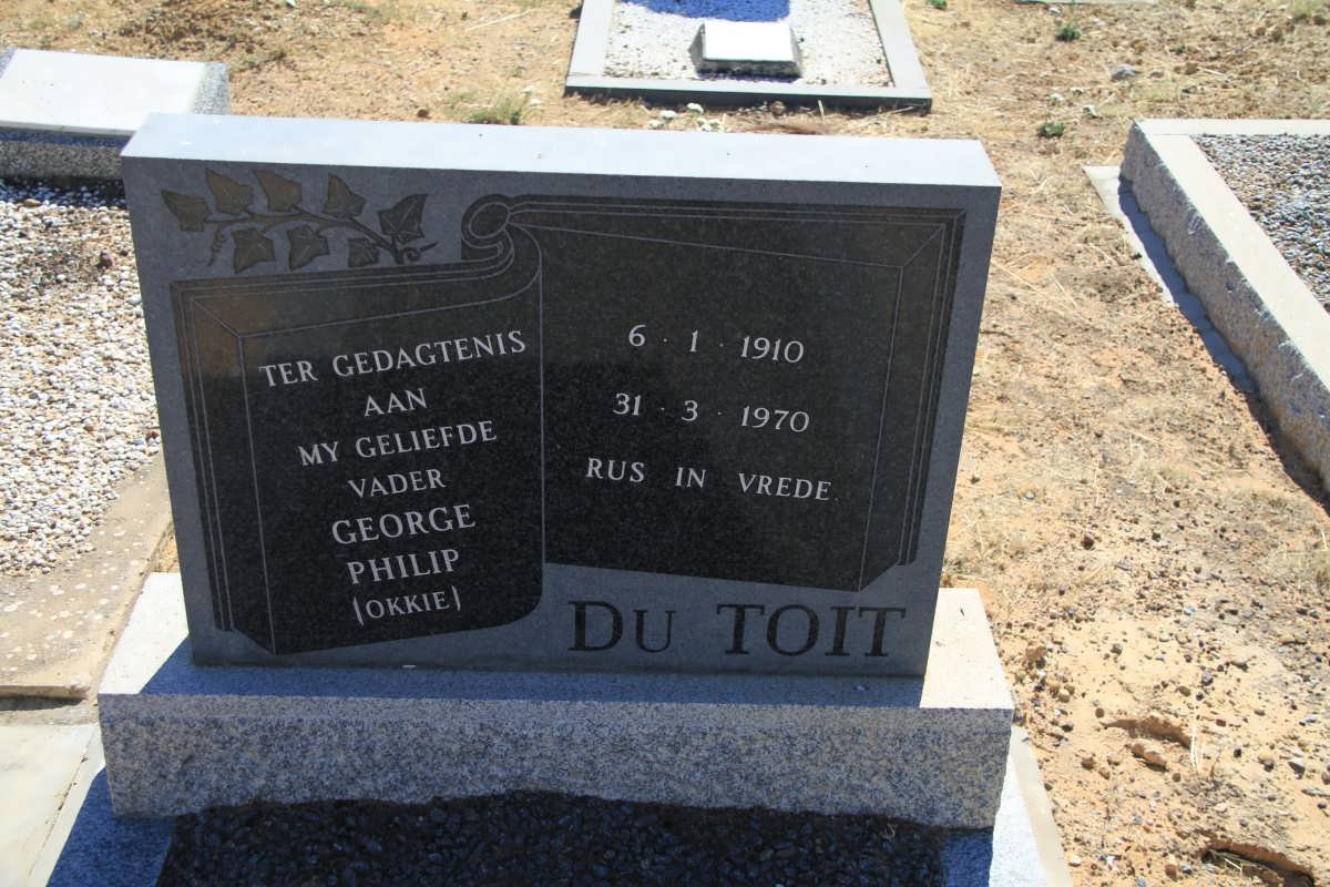 TOIT George Philip, du 1910-1970
