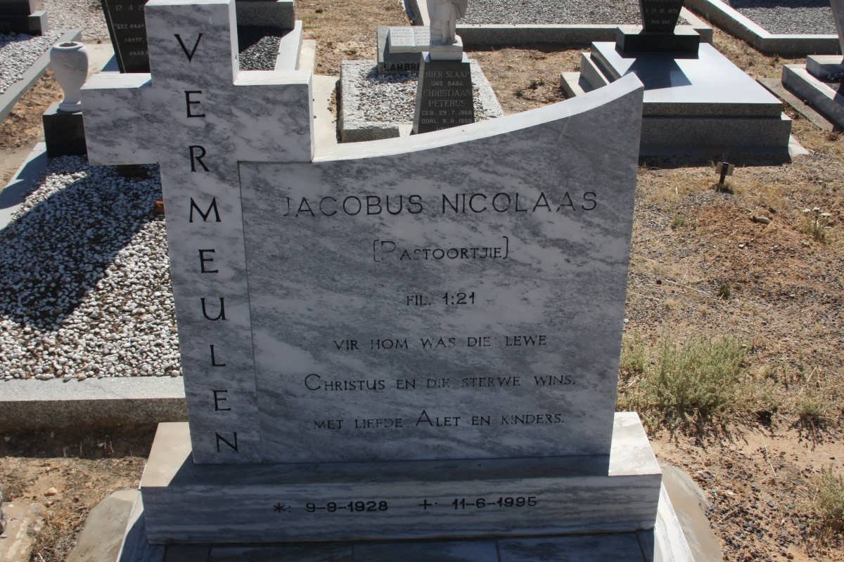 VERMEULEN Jacobus Nicolaas 1928-1995