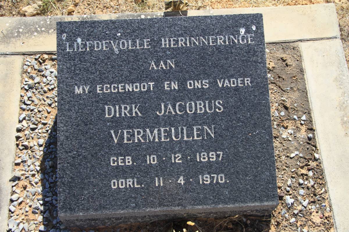 VERMEULEN Dirk Jacobus 1897-1970