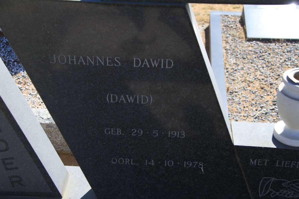 WYK Johannes Dawid, van 1913-1978
