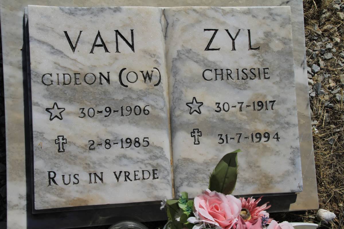 ZYL O.W., van 1906-1985 &amp; Chrissie 1917-1994
