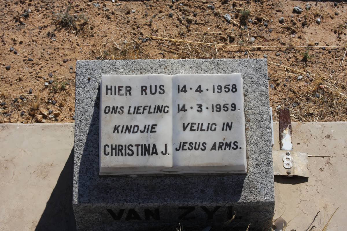 ZYL Christina J., van 1958-1959
