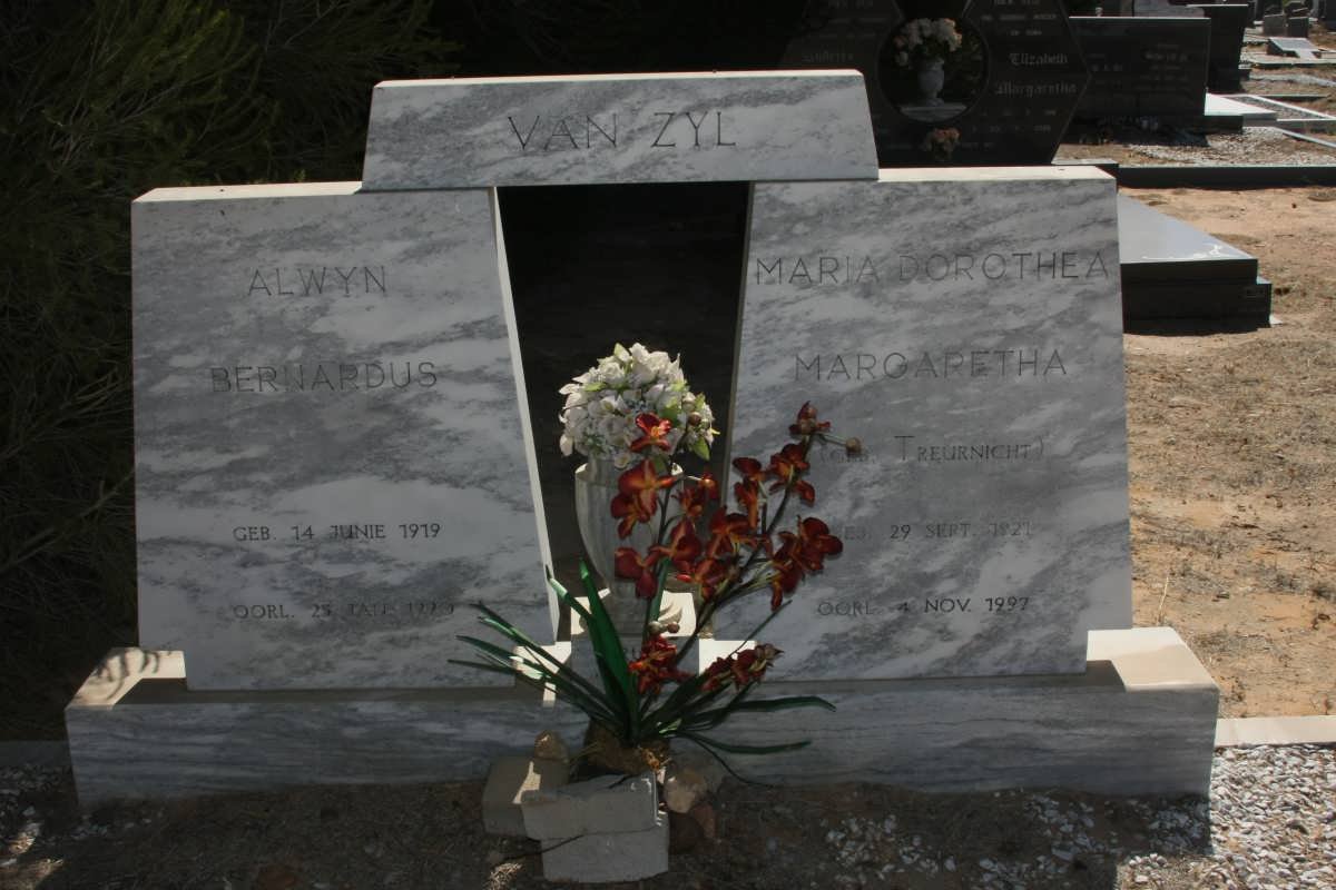 ZYL Alwyn Bernardus, van 1919-1990 &amp; Maria Dorothea Margaretha TREURNICHT 1921-1997