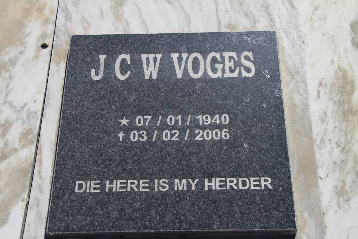 VOGES J.C.W. 1940-2006