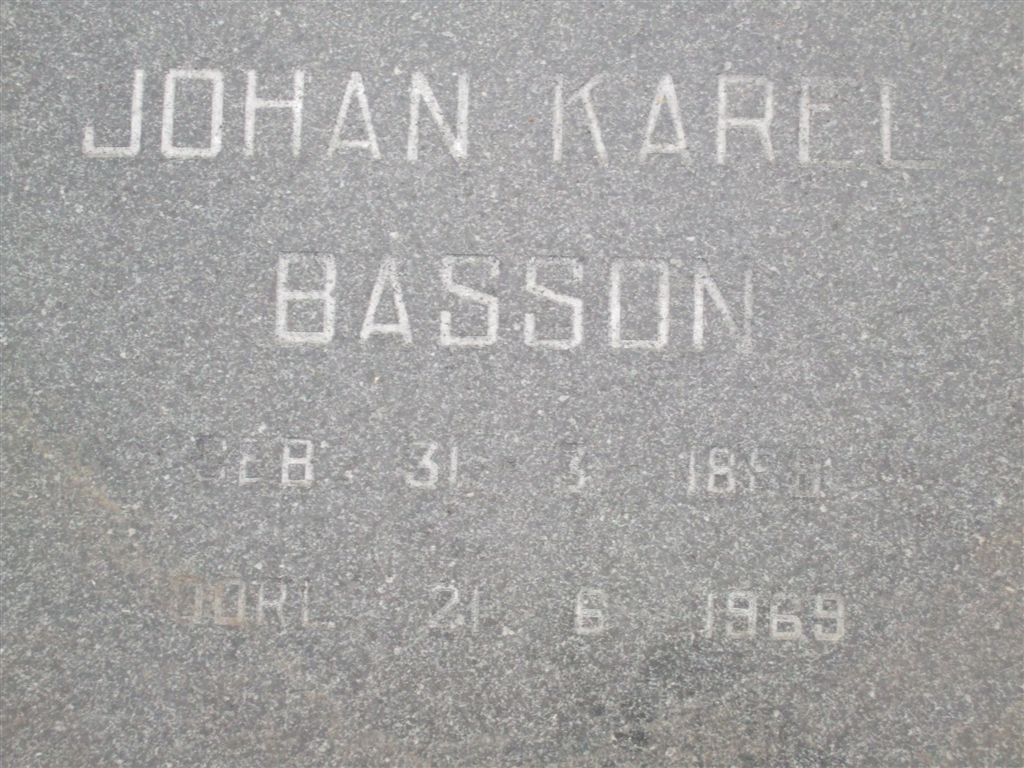 BASSON Johan Karel 1898-1969