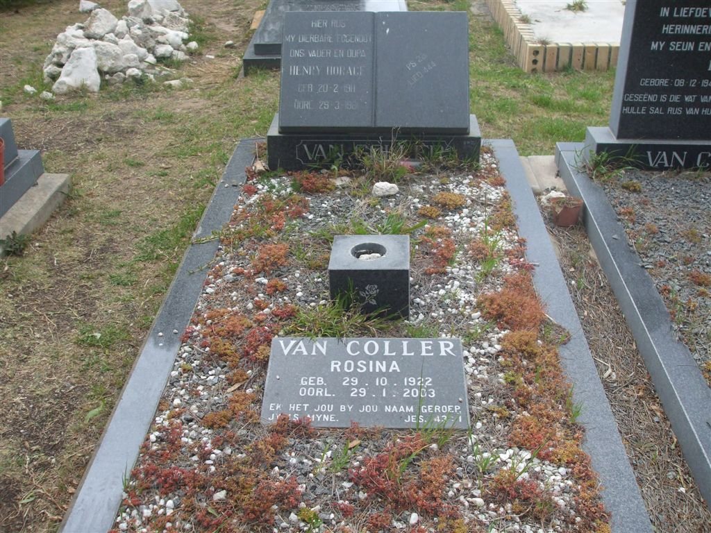 COLLER Horace Henry, van  1911-1981 &amp; Rosina 1922-2003