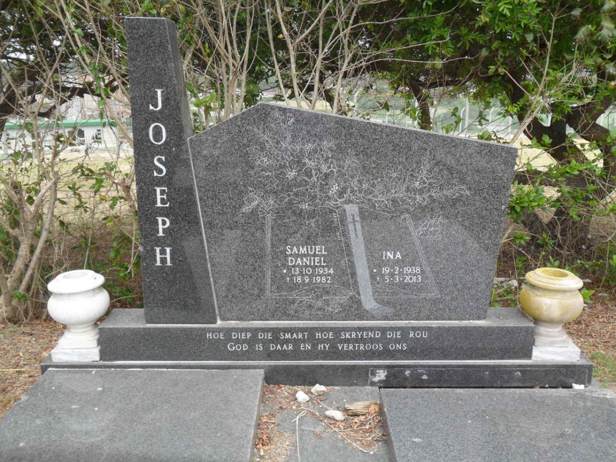JOSEPH Samuel Daniel 1934-1982 &amp; Ina 1938-2013