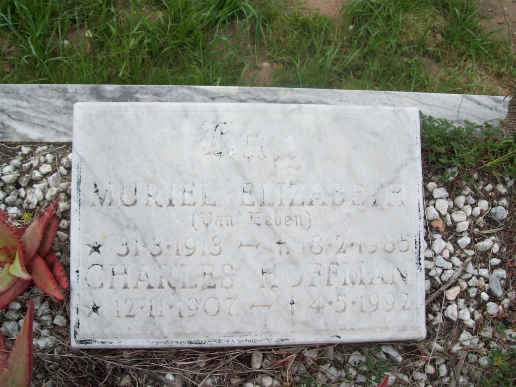 KING Charles Hoffman 1907-1992 &amp; Murial Elizabeth VAN EEDEN 1913-1985