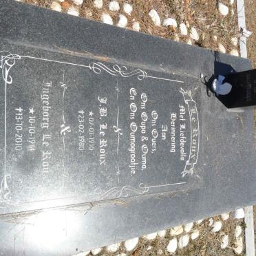 ROUX J.B., le 1910-1980 &amp; Ingeborg 1914-2010