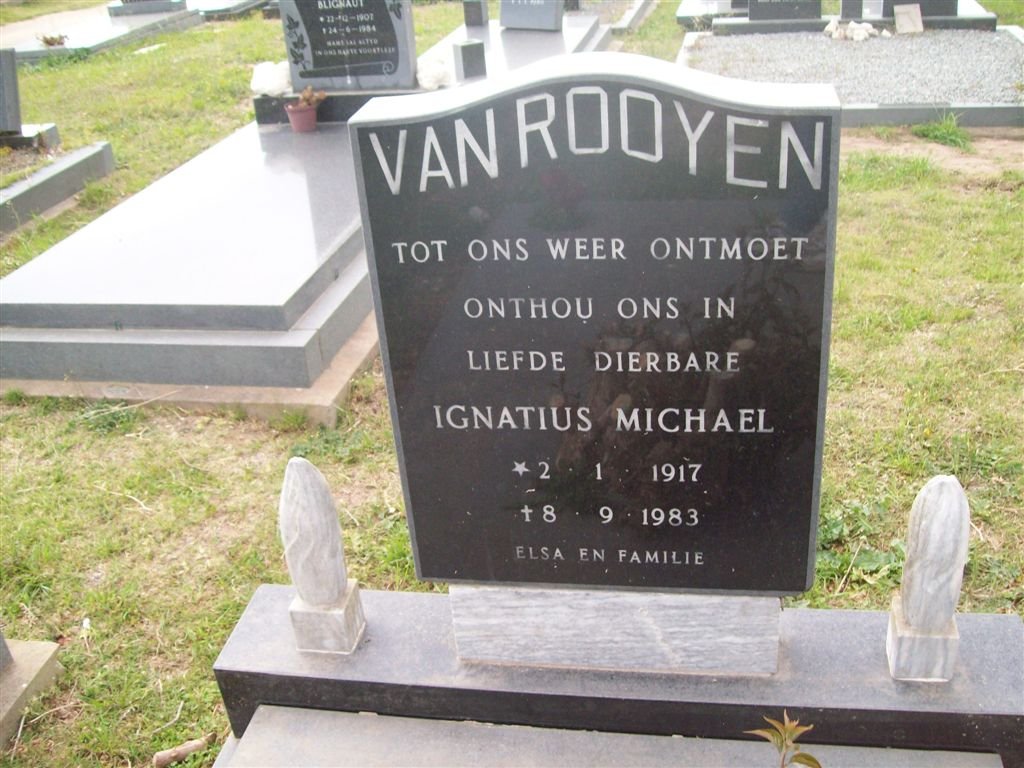 ROOYEN Ignatius Michael, van 1917-1983