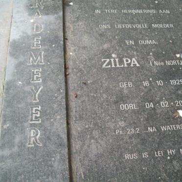RADEMEYER Jacobus 1919-1995 &amp; Zilpa NORTJE 1925-2004 