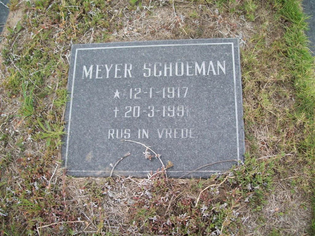 SCHOEMAN Meyer 1917-1991