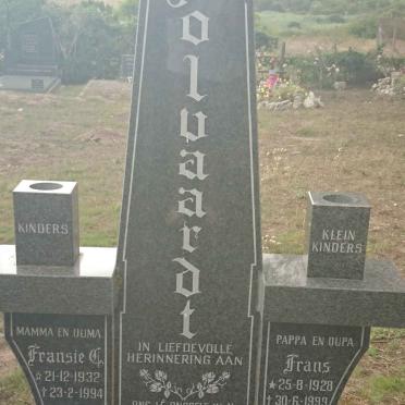 WOLVAARDT Frans 1928-1999 &amp; Fransie C. 1932-1994