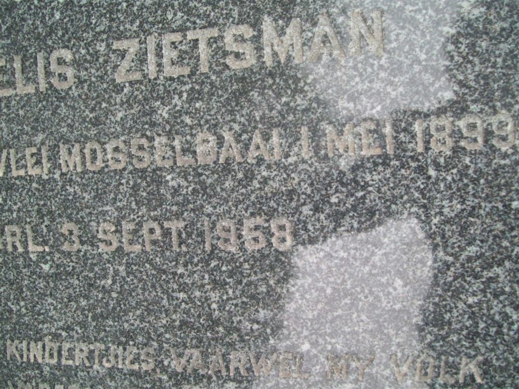 ZIETSMAN Cornelis 1899-1958