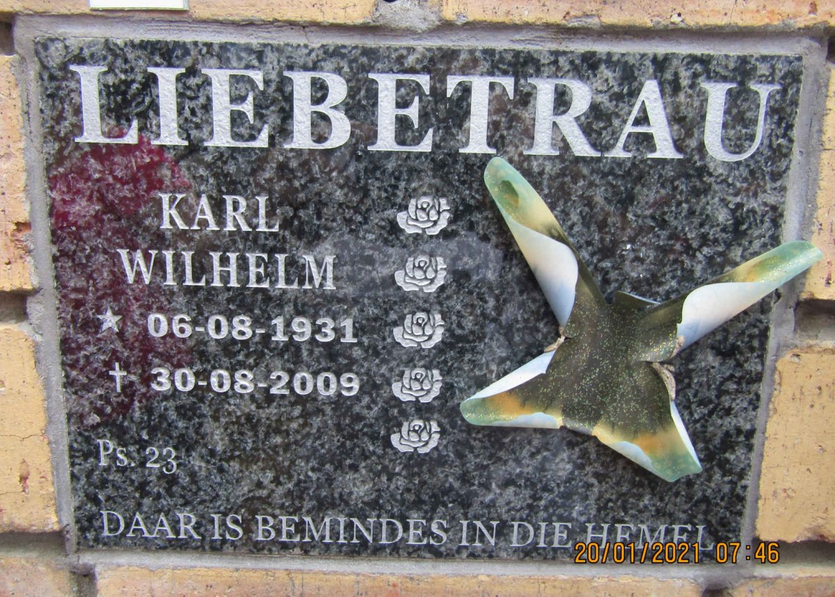 LIEBETRAU Karl Wilhelm 1931-2009