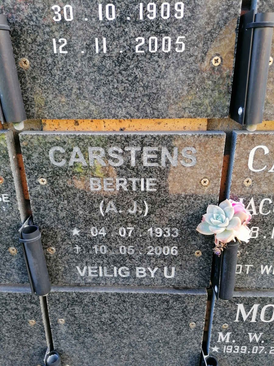 CARSTENS A.J. 1933-2006