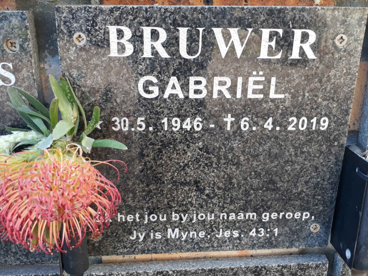 BRUWER Gabriel 1946-2019
