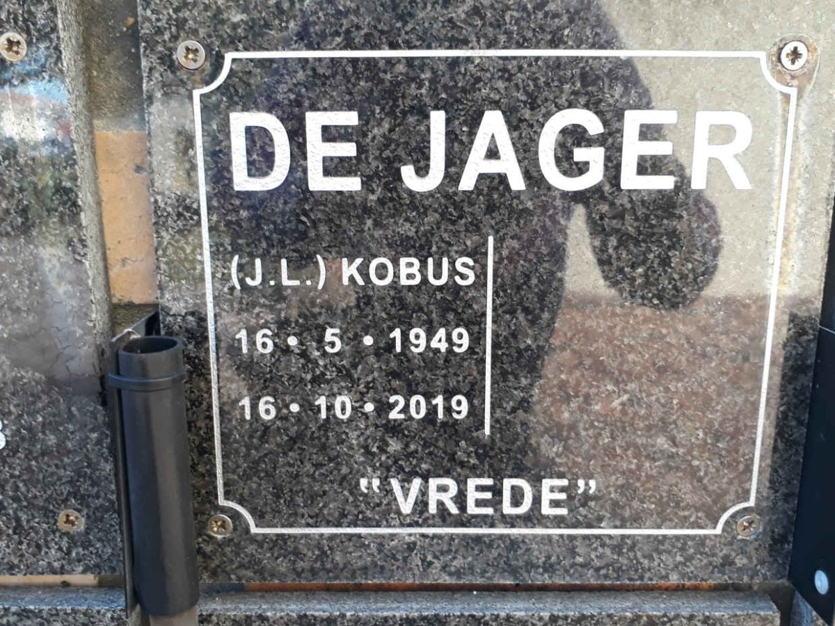 JAGER J.L., de 1949-2019