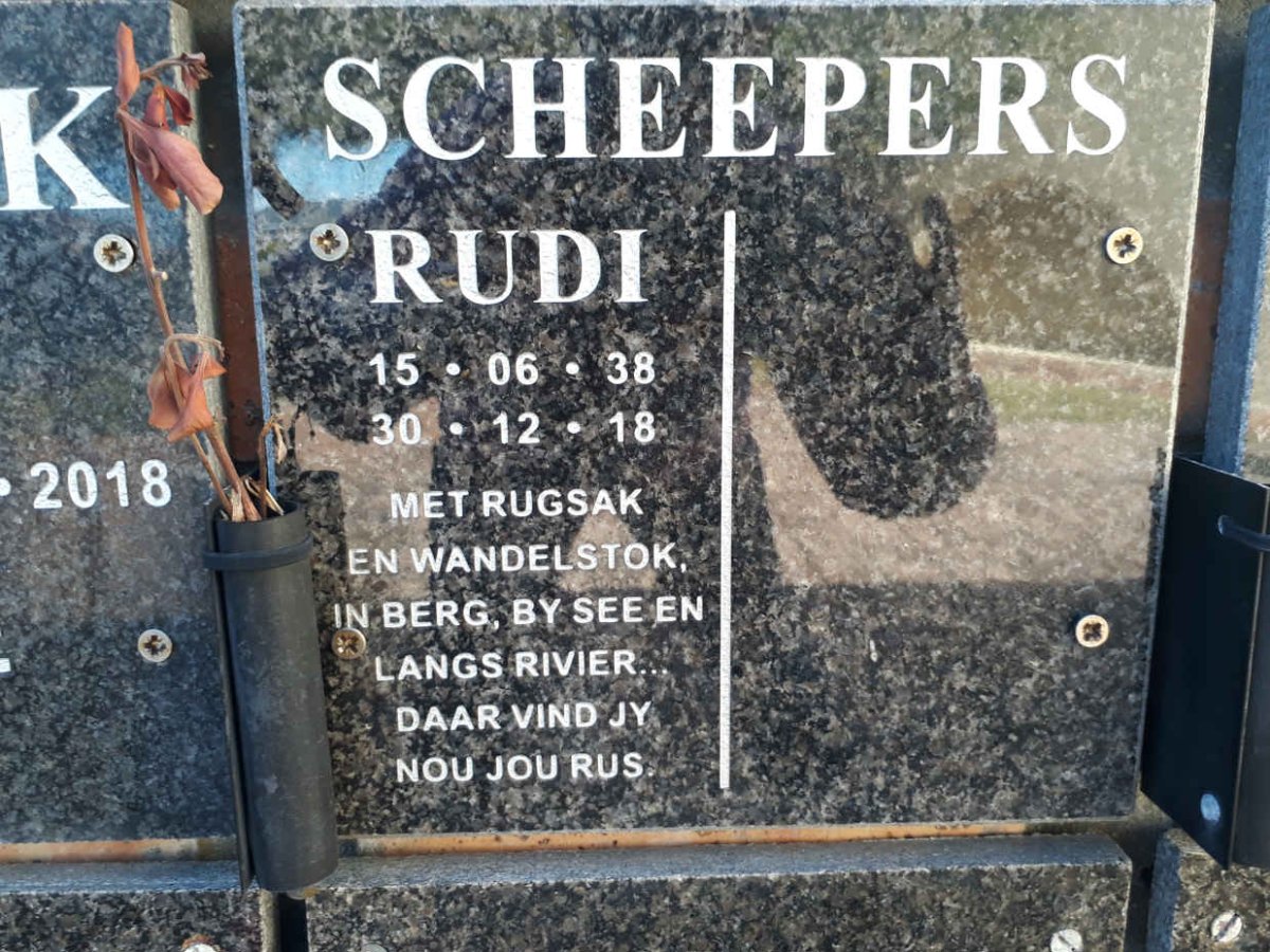 SCHEEPERS Rudi 1938-2018