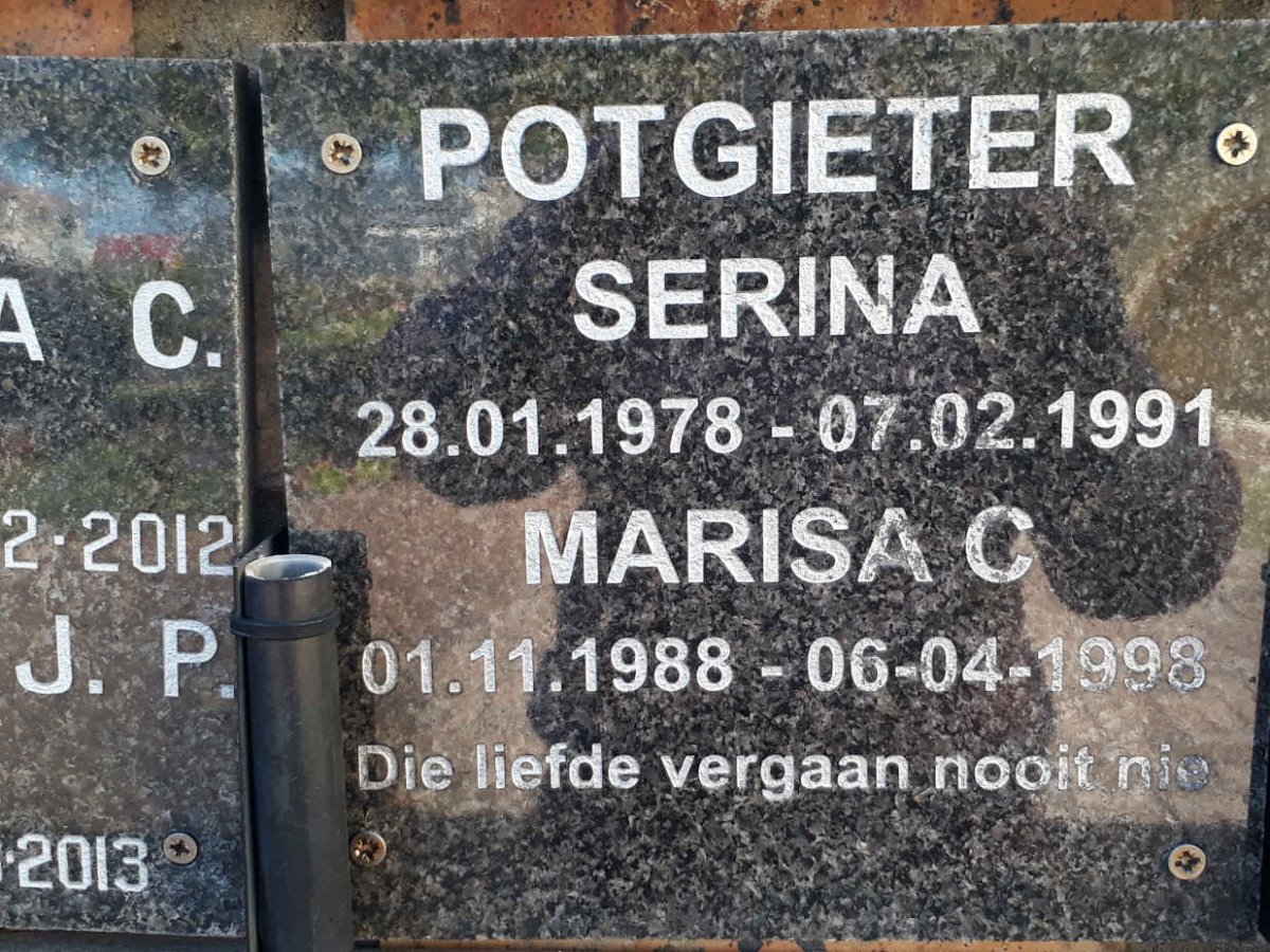 POTGIETER Serina 1978-1991 :: POTGIETER Marisa C. 1988-1998