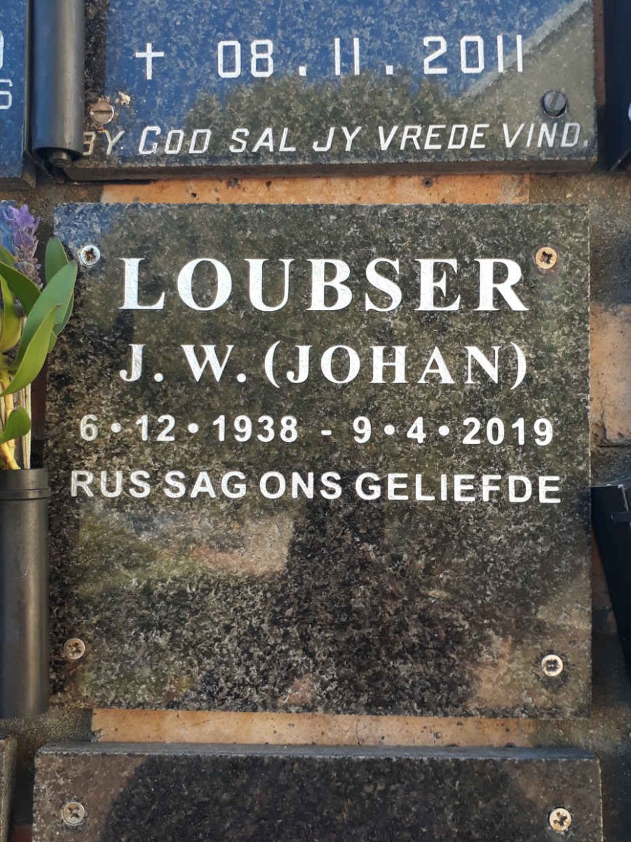 LOUBSER J.W. 1938-2019