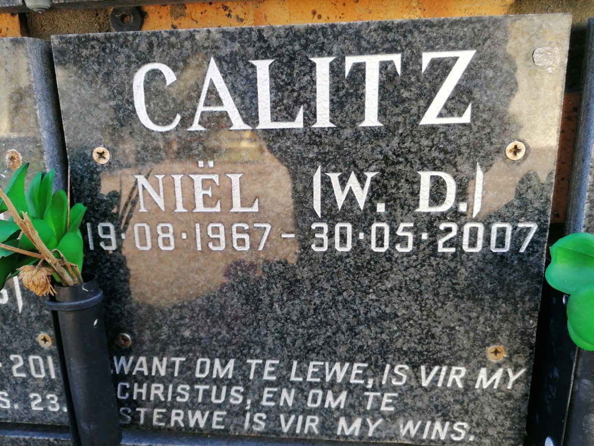 CALITZ W.D. 1967-2007