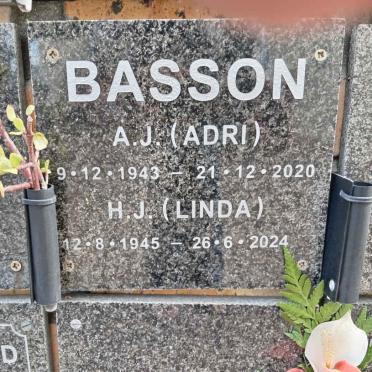 BASSON A.J. 1943-2020 & H.J. 1945-2024