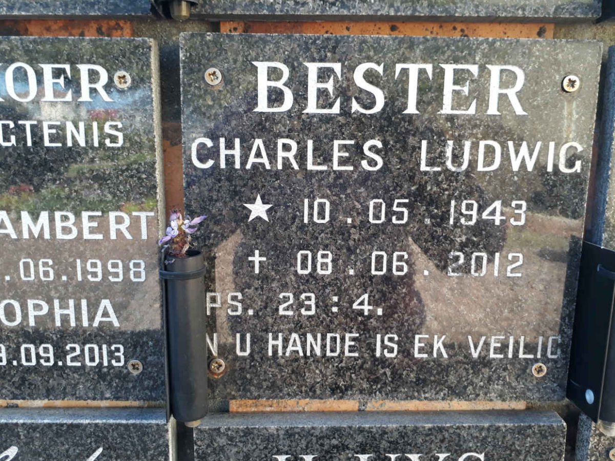 BESTER Charles Ludwig 1943-2012