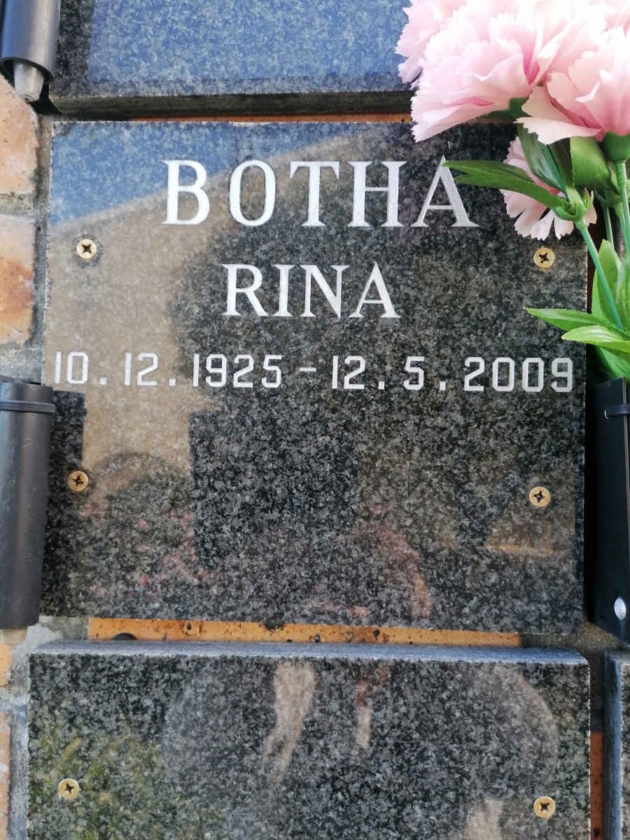 BOTHA Rina 1925-2009