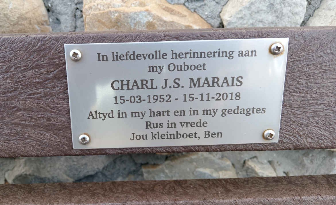MARAIS Charl J.S. 1952-2018