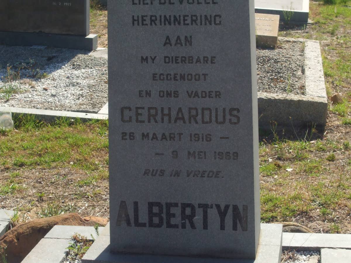 ALBERTYN Gerhardus 1916-1969