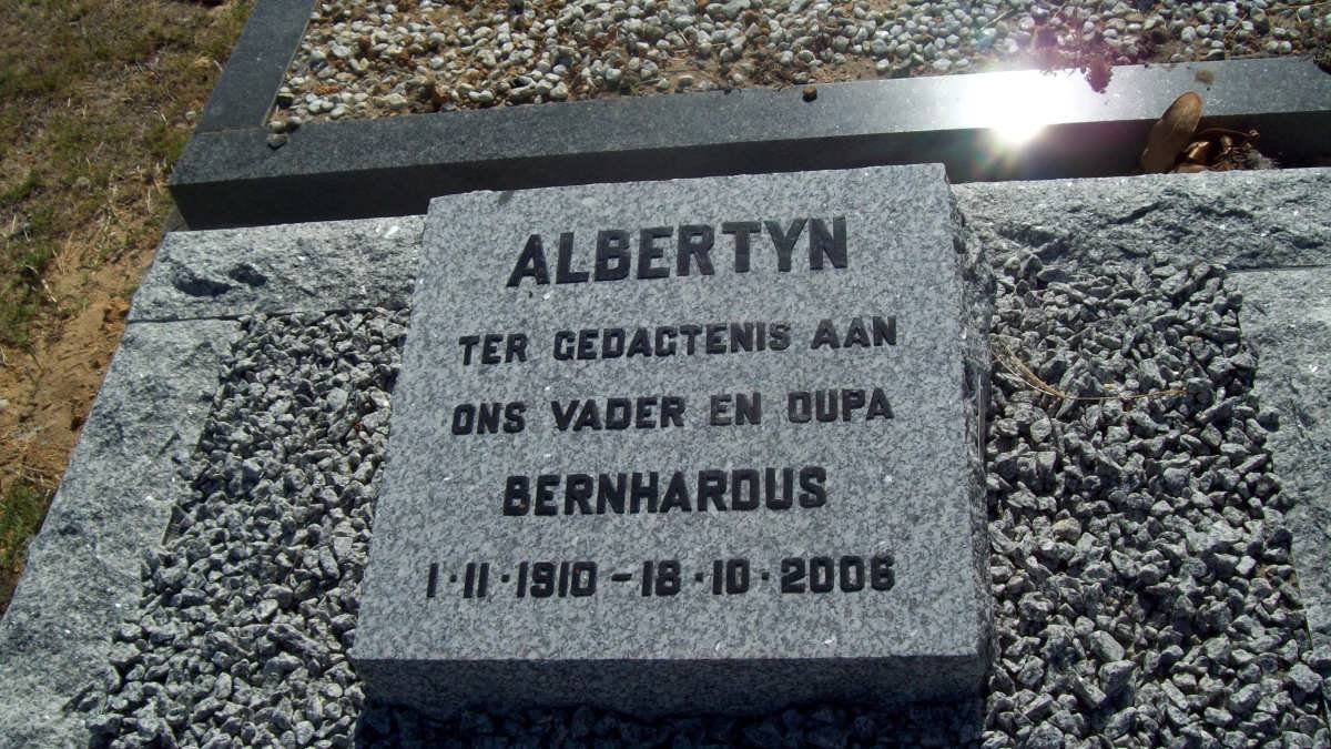 ALBERTYN Bernhardus 1910-2006
