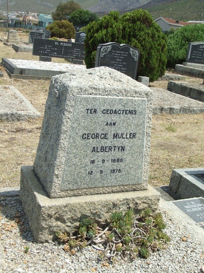 ALBERTYN George Muller 1888-1975