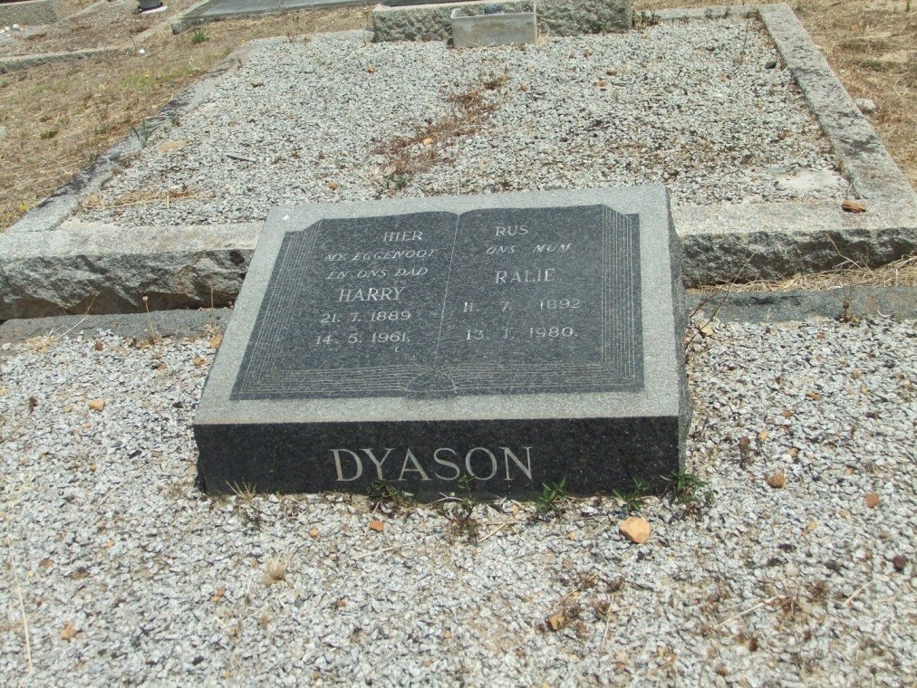 DYASON Harry 1889-1961 &amp; Ralie 1892-1980