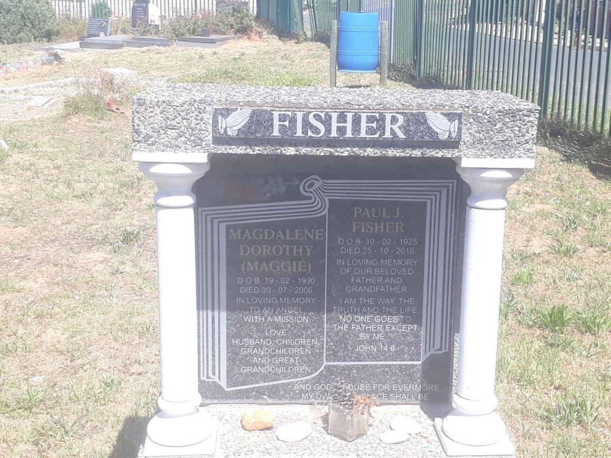 FISHER Paul J. 1925-2016 &amp; Magdalene Dorothy 1930-2006