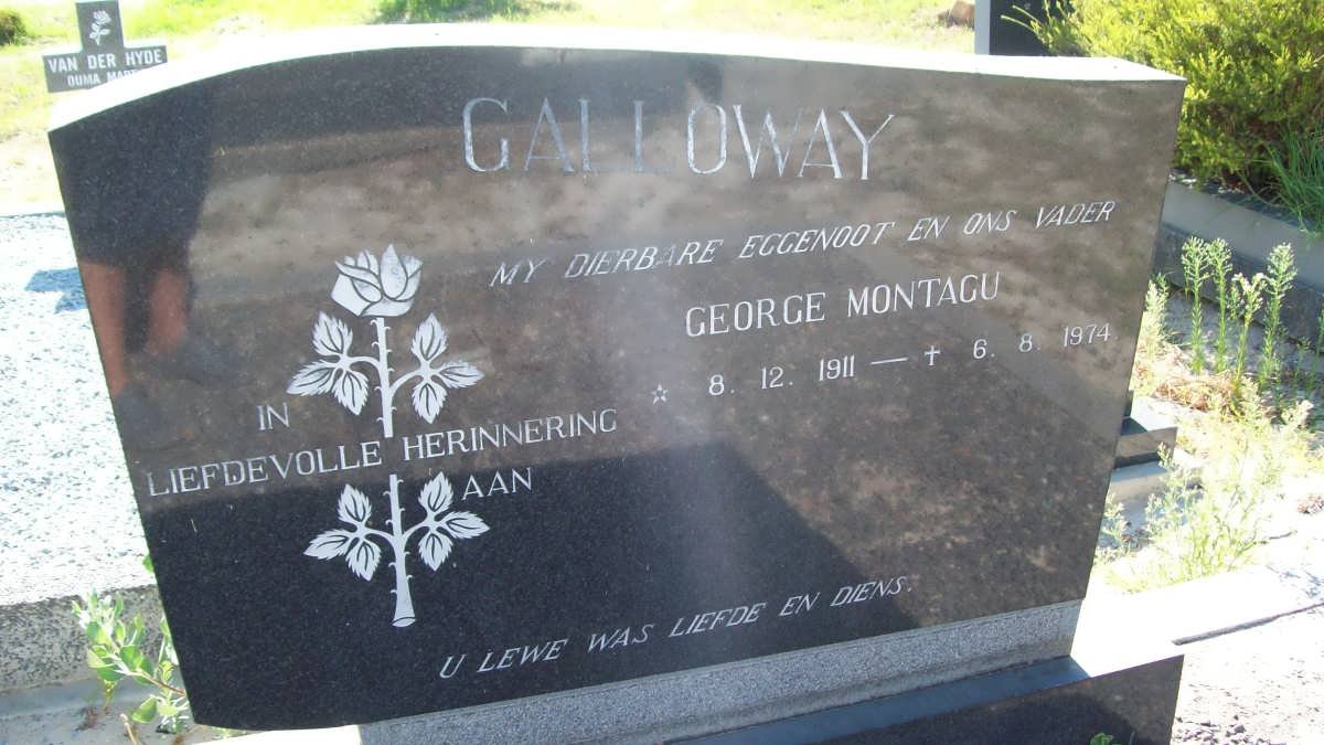 GALLOWAY George Montagu 1911-1974