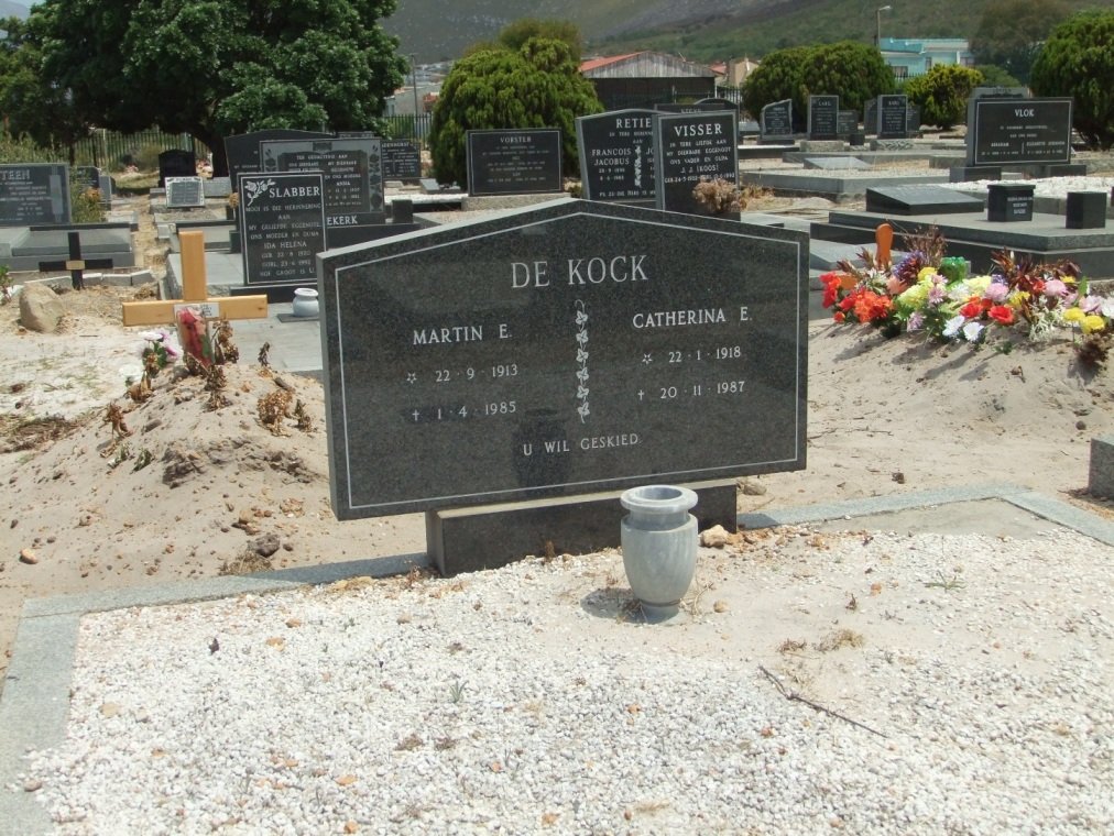 KOCK Martin E., de 1913-1985 &amp; Catherina E. 1918-1987