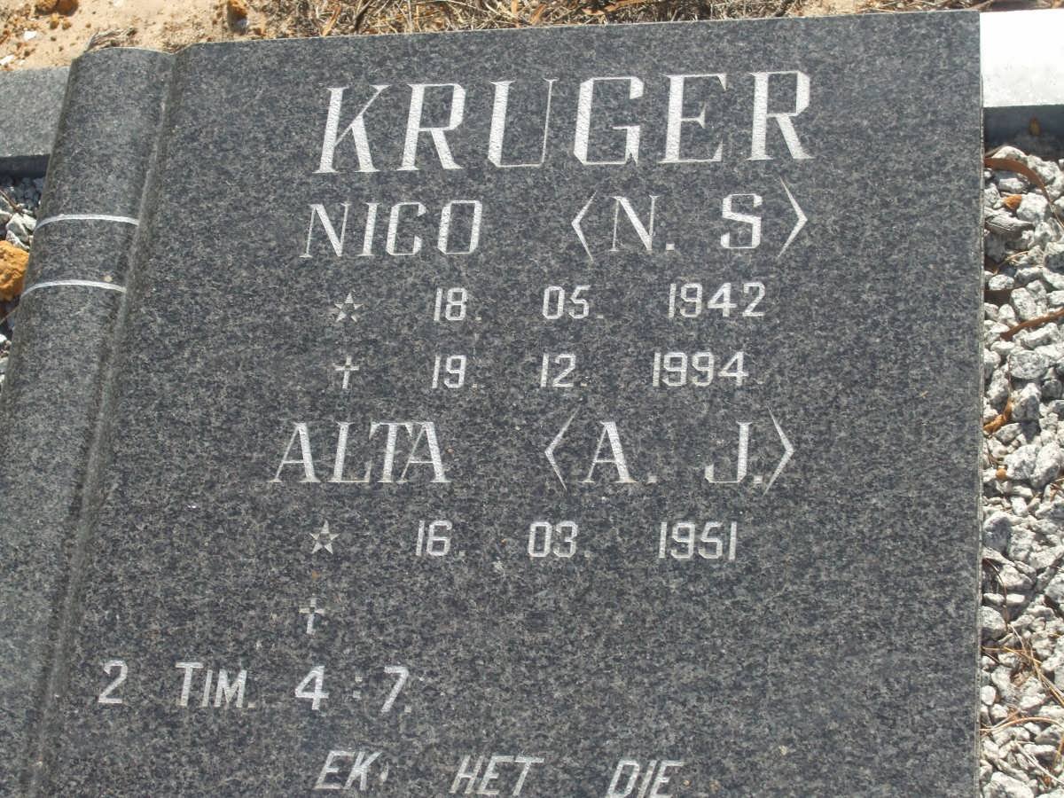 KRUGER N.S. 1942-1994 &amp; A.J. 1951-